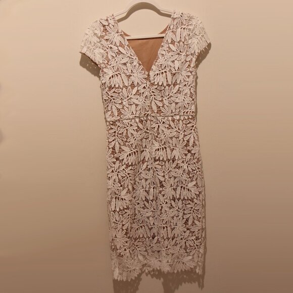 Right Sheer, Right Now White Lace Bodycon Dress - Picture 5 of 8